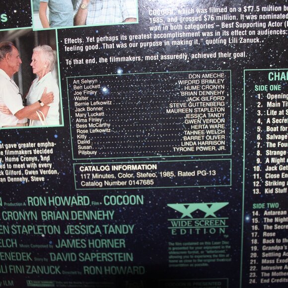3/$118- new sealed vintage 1996 COCOON (1985) Widescreen Edition Laserdisc Japan - Picture 7 of 7